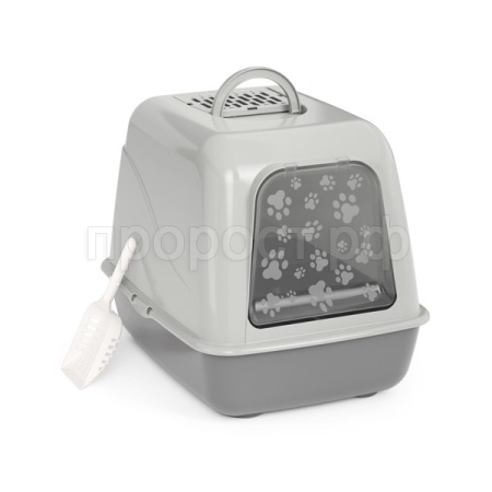 Туалет бокс д/кошек серый/1шт/М8260