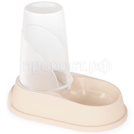 Автокормушка и автопоилка ALTA д/кошек и собак 1,5л бежевый/4шт/М8718