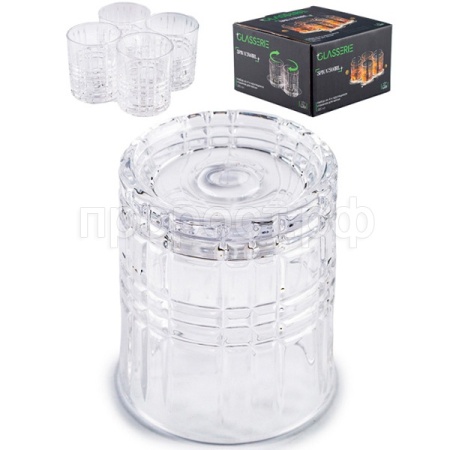 Набор стаканов для виски SPIN N'SWIRL 4шт крутящиеся GL013 /6шт/