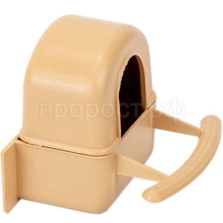 Кормушка д/птиц меж прутиков 50мл малая закрытая беж/5068/Дарэлл