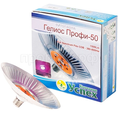 Фитолампа Гелиос-ПРОФИ 50 Вт с отражателем 1шт