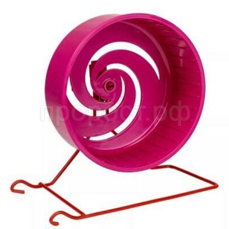 Игрушка д/грыз Колесо D140 литое на металл подставке рубин/3158/Дарэлл