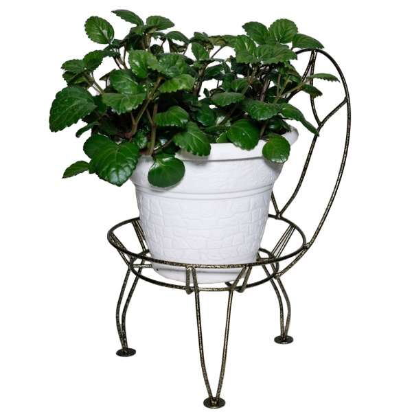 Подставка Настольная РЗДИ Стульчик 1 горшок бронза