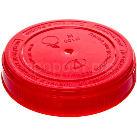 Крышка п/э винтовая ТО-100 красный /200шт/В