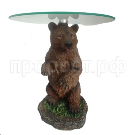 Стол журнальный Медведь акрил D45 H55см 713454/PP016(2 части - основание, столешница)
