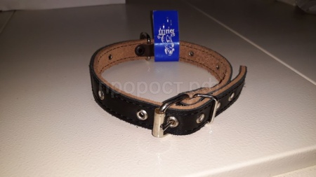 Ошейник кожа 20мм 2-х слойный безразмерный 40-45см/41370 Ошейник кожа 20мм 2-х слойный безразмерный 40-45см/41370