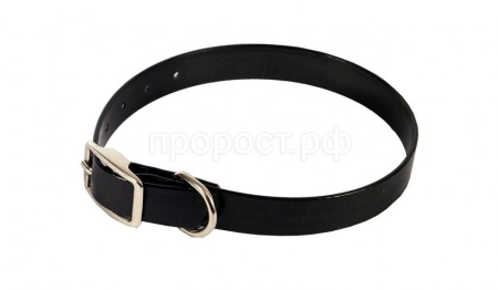 Ошейник биотан 25мм черный 39-51,5см/00225511-07/Каскад