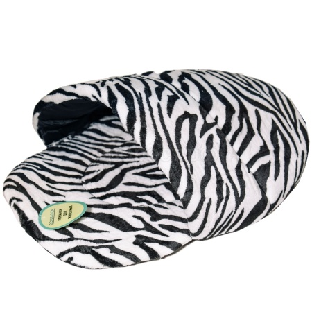 Лежак тапок стеганый поролоновый принт САФАРИ ЗЕБРА 52*46*20см/DONBARON