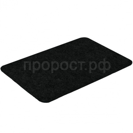 Коврик придверный 40*60см VORTEX "Slim" влаговп. ребристый подложка tpr черный 24386/15шт/Профит