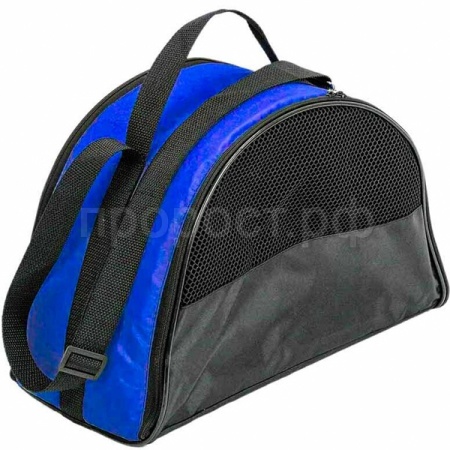 Сумка переноска ЧИП Конверт-Полукруг №0 расклад.с карм. и ремнем 37*17*23см васильков/9055вас/Дарэлл