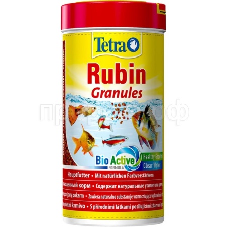 Рыбы банка Tetra Rubin Granules гранулы для усиления окраса 250мл/139800/АП