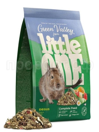 Грызуны Литтл Ван д/дегу Зеленая долина 750г Разнотравье/4шт/31140