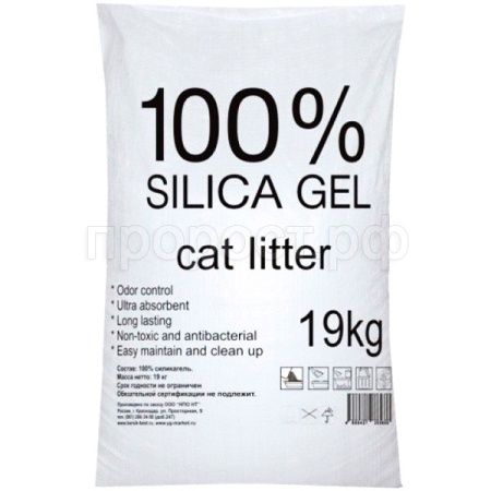 Наполнитель Барсик Silica Gel силикагелевый 19кг/1шт/92220
