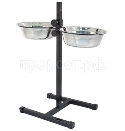 Миска метал на регулируемой подставке ЭКО  2*1,0л 1083/Дарэлл Миска метал на регулируемой подставке ЭКО  2*1,0л 1083/Дарэлл