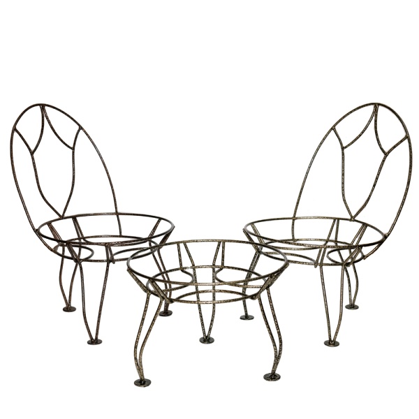 Подставка Настольная РЗДИ Стульчик 1 горшок черный