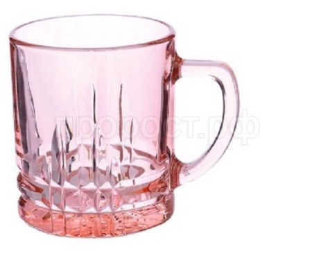 Кружка для чая 300мл Розовый128-Н7