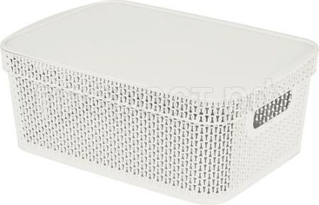 Корзина д/хранения Keeplex Ajur 11л с крышкой белое облако KL4115 /14шт/ПР Корзина д/хранения Keeplex Ajur 11л с крышкой белое облако KL4115 /14шт/ПР