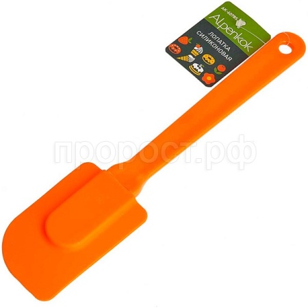 Лопатка силиконовая 24*5см оранжевый AK-6078S /200шт/ Alpenkok 