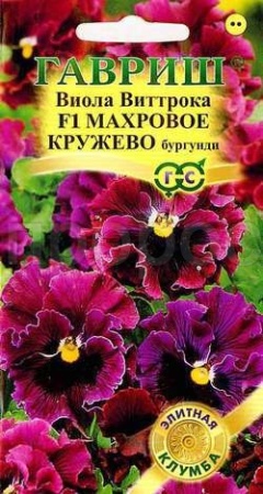 Виола Виттрока Махровое кружево бургунди 5шт Виола Виттрока Махровое кружево бургунди 5шт