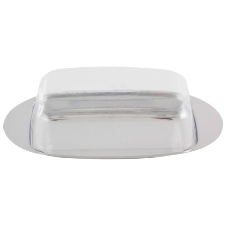 Масленка OLIATORE из нерж стали с пластик крышкой 18*11*4см 003879 /30шт/Mallony 