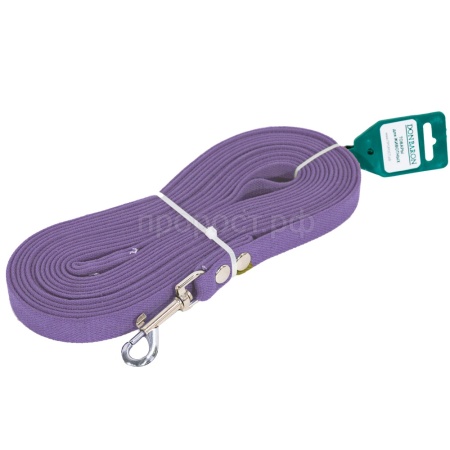 Поводок капрон 25мм*3м сиреневый DONBARON