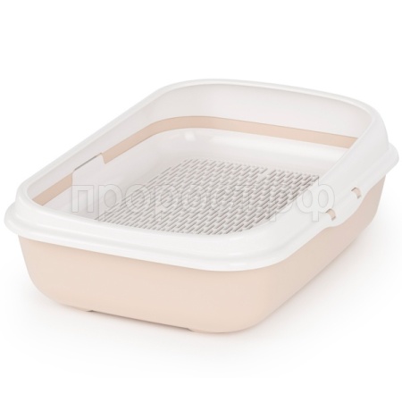 Туалет д/кошек ALTA глубокий с бортом на ножках бежевый/4шт/М8542