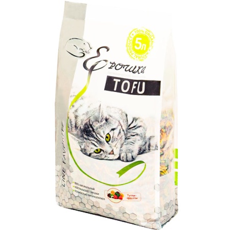 Наполнитель Ерошка Тофу Тутти -фрутти 5л/5шт