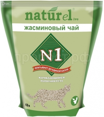 Наполнитель Барсик Naturel №1 Жасминовый чай комкующийся 4,5л/10шт/92410