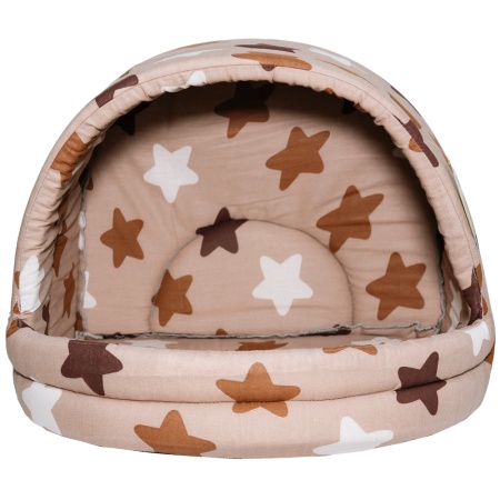 Лежанка Лукошко хлопок поролон МИКС 42*34*18см/DONBARON