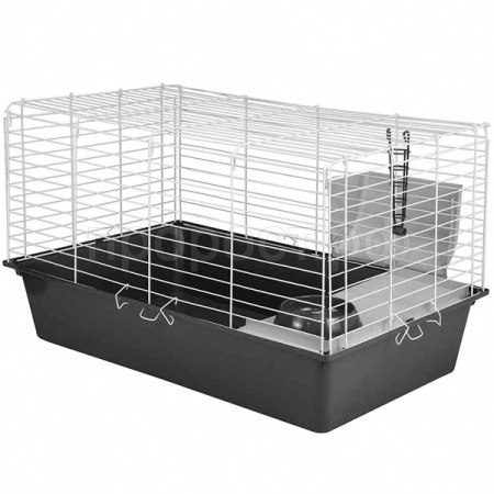 Клетка д/круп. грыз Дарэлл РОДЖЕР 80 №4 складная 78*48*h47см миска 2 кормушка сер-бел/41834/Дарэлл