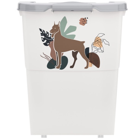 Контейнер д/корма 36л серый/М8293