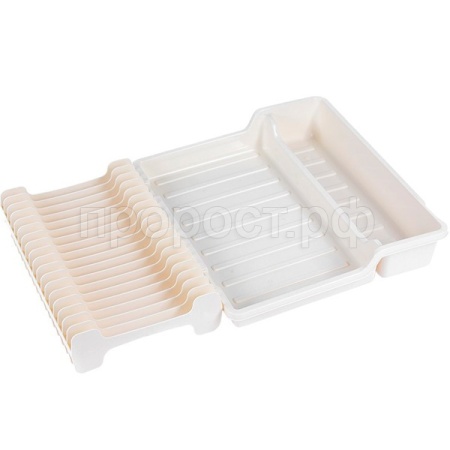 Сушилка д/посуды 1-ярусная Супер слоновая кость 09012 /12шт/Арз