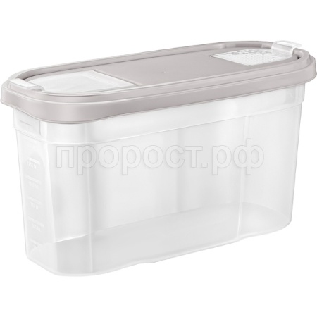 Банка д/сыпуч. прод. 2л Plast Team Bergen пепельный жемчуг PT1021 /12шт/ПТ