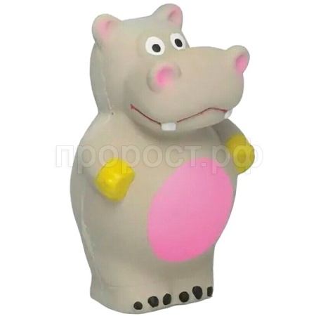 Игрушка с Бегемот латексный д/средних пород 12см/OLС011/С5817/ЗР