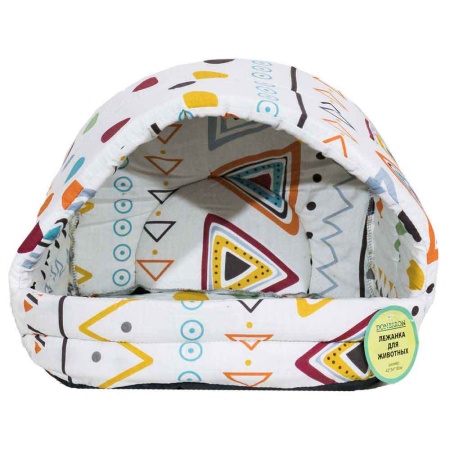 Лежанка Лукошко хлопок поролон МИКС 42*34*18см/DONBARON