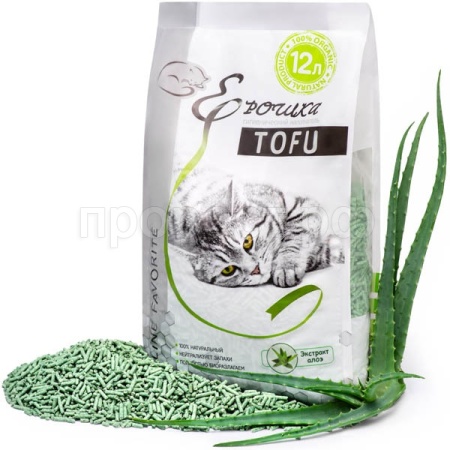 Наполнитель Ерошка Тофу Экстракт алоэ 12л/5шт