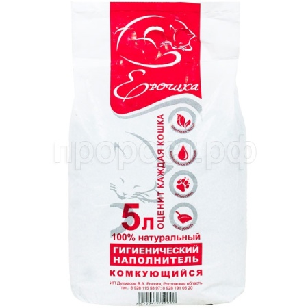 Наполнитель Ерошка комкующ. красн. 5л/5шт