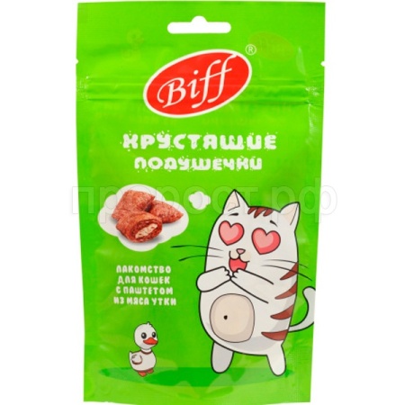 Лакомство К Подушечки Biff с паштетом утка 60г/026670
