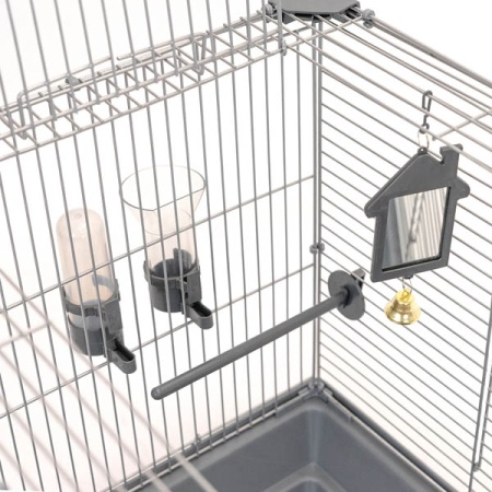 Клетка д/птиц ЛОРА-3 ECO 58*40*126см (укомплект) 3 секции серая/4612/Дарэлл