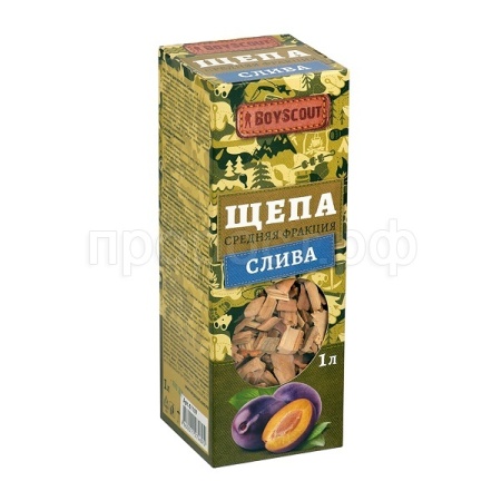 Щепа для копчения "Слива" 1л "BOYSCOUT" /25шт/61197