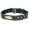 Ошейник кожа 30мм безразмерный с пластиной на фетре 60-65см/41288 Ошейник кожа 30мм безразмерный с пластиной на фетре 60-65см/41288
