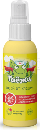 Таежа спрей от клещей 100мл (на одежду)