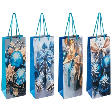 Пакет подарочный д/бутылки Шары 110425 /Волшебная страна