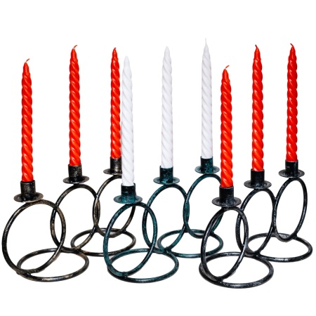 ДЕКОР Подсвечник Кольцо 3 свечи антик золото РЗДИ/1шт