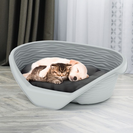 Лежанка пластиковая серый/М8827