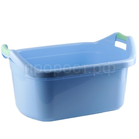 Таз 40л V=46л овальный голубой  
