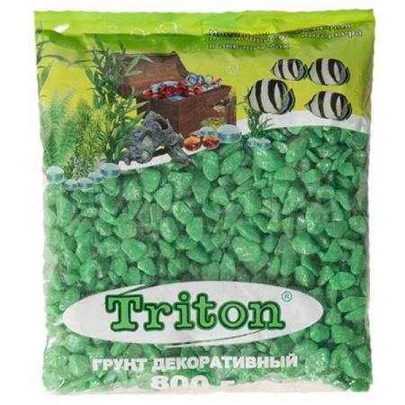 Грунты Тритон блестящ 800гр зеленый/8шт/Вестерн