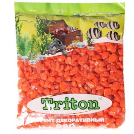 Грунты Тритон блестящ 800гр оранжевый крупный/8шт/Вестерн